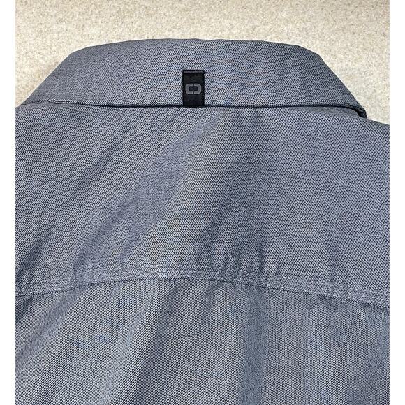 NWOT-OGIO Men’s Button Up Shirt Size Medium Long Sleeve Gray Office Wear - Picture 12 of 12